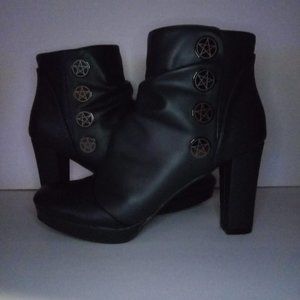 Hot Topic Witchy Pentacle Boots